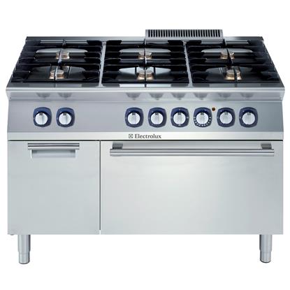 Cocina gas 6 quemadores 